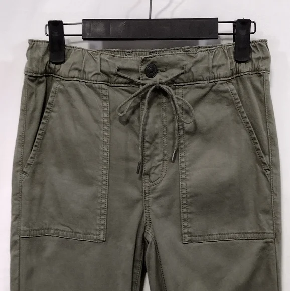 American Eagle Super Stretch Jogger Women's 4 Green High-Waisted Cargo Utility - Picture 4 of 11